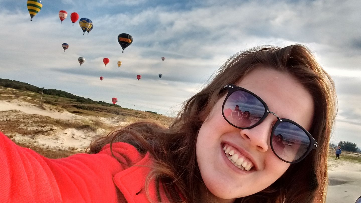 festival de balonismo de torres selfie com balões