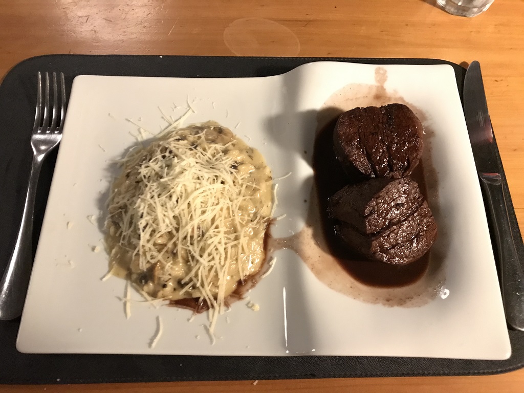 prato filé e risoto restaurante pelotas