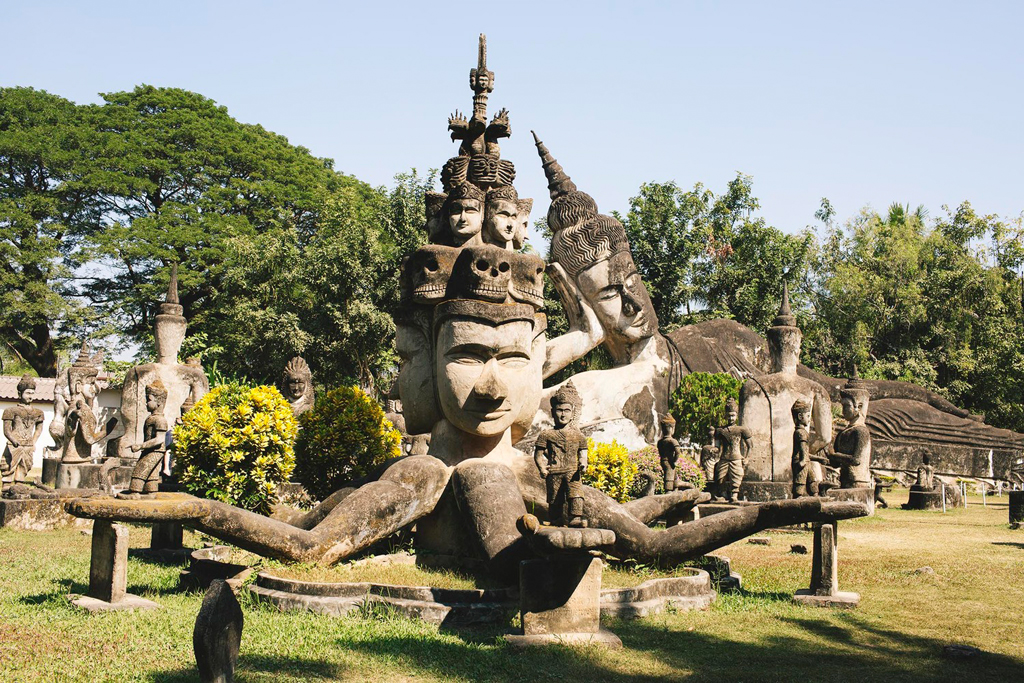 o que fotografar no laos buddha park