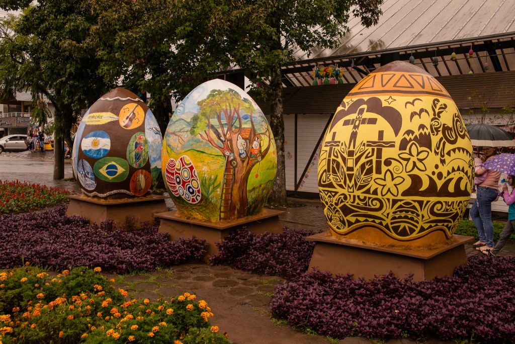 Ovos gigantes farão parte da decoração temática. Foto: Divulgação/Chocofest