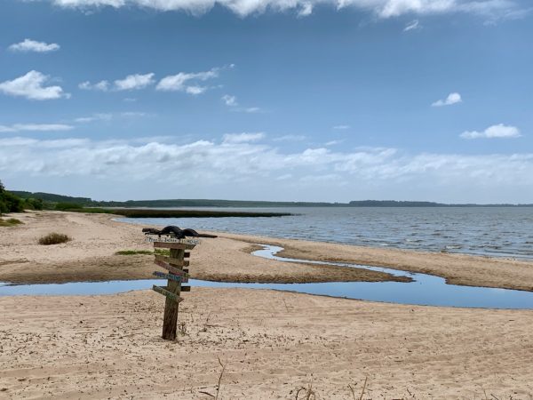 paisagem na praia de tapes