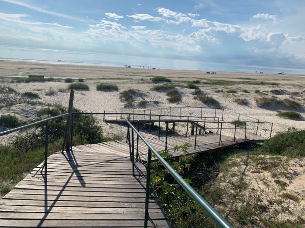 vista da praia da capilha em rio grande